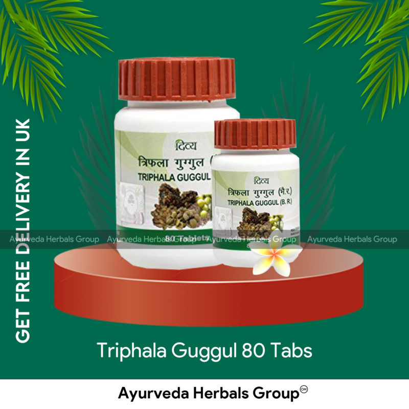 Patanjali Triphala Guggul 80 Tabs - Ecobay Herbals - Ayurvedic store in ...