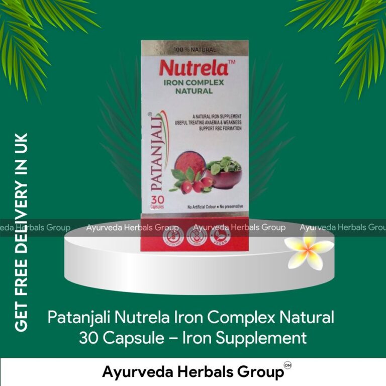 Patanjali Nutrela Iron Complex Natural 30 Capsule Ecobay Herbals