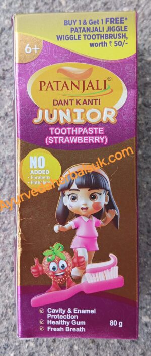 Dant Kanti Junior Children Toothpaste Strawberry 80g + Toothbrush