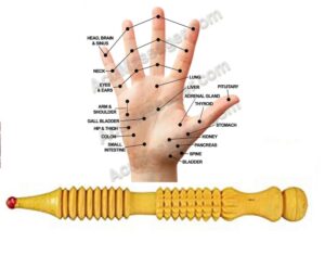 Acupressure Wooden Pen for Hand And Feet